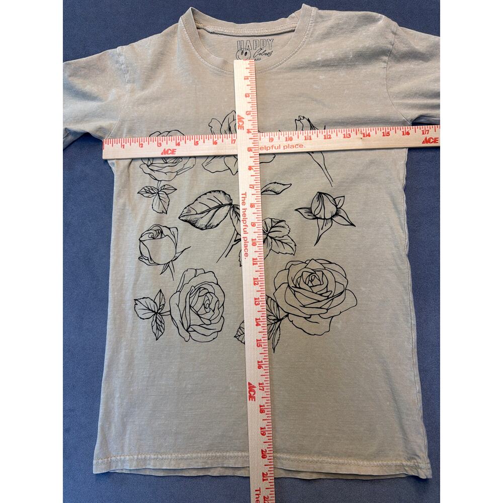 Happy Colors Women’s T-Shirt Large Graphic
Rose Flower Theme Tan Size X-Small - Picture 4 of 11